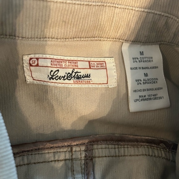 Levi Strauss Vintage Blazer Light Tan Corduroy Women’s Medium - Picture 12 of 14